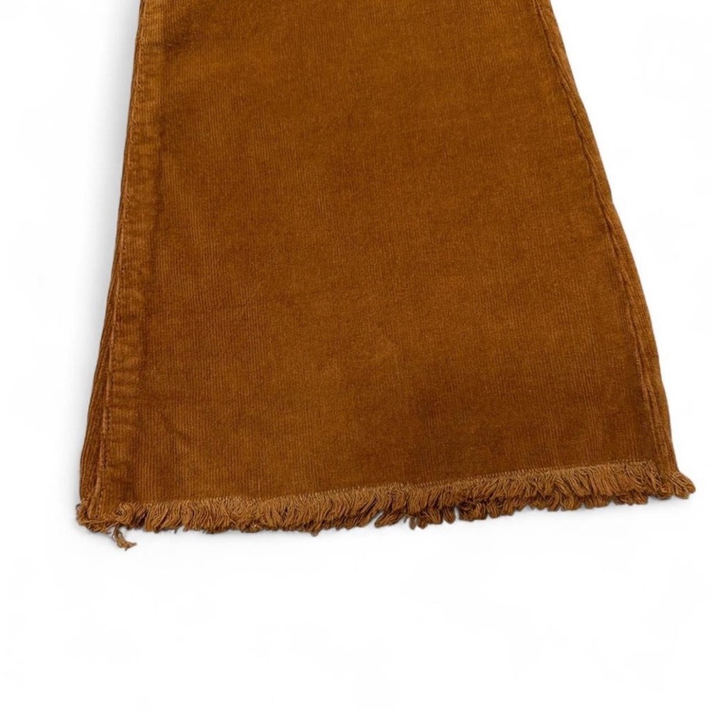 Size 25 HIDDEN Corduroy Flare Pants in Rust Camel Brown - Picture 5 of 8